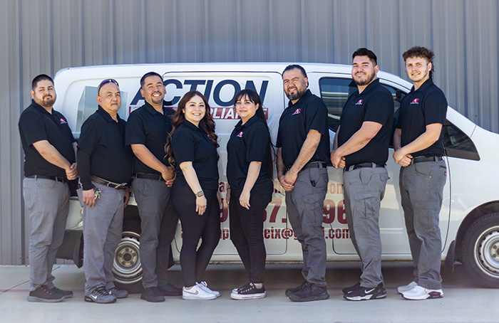 Photo of the Action Appliance Team. Ready to assist you with your appliance repair.